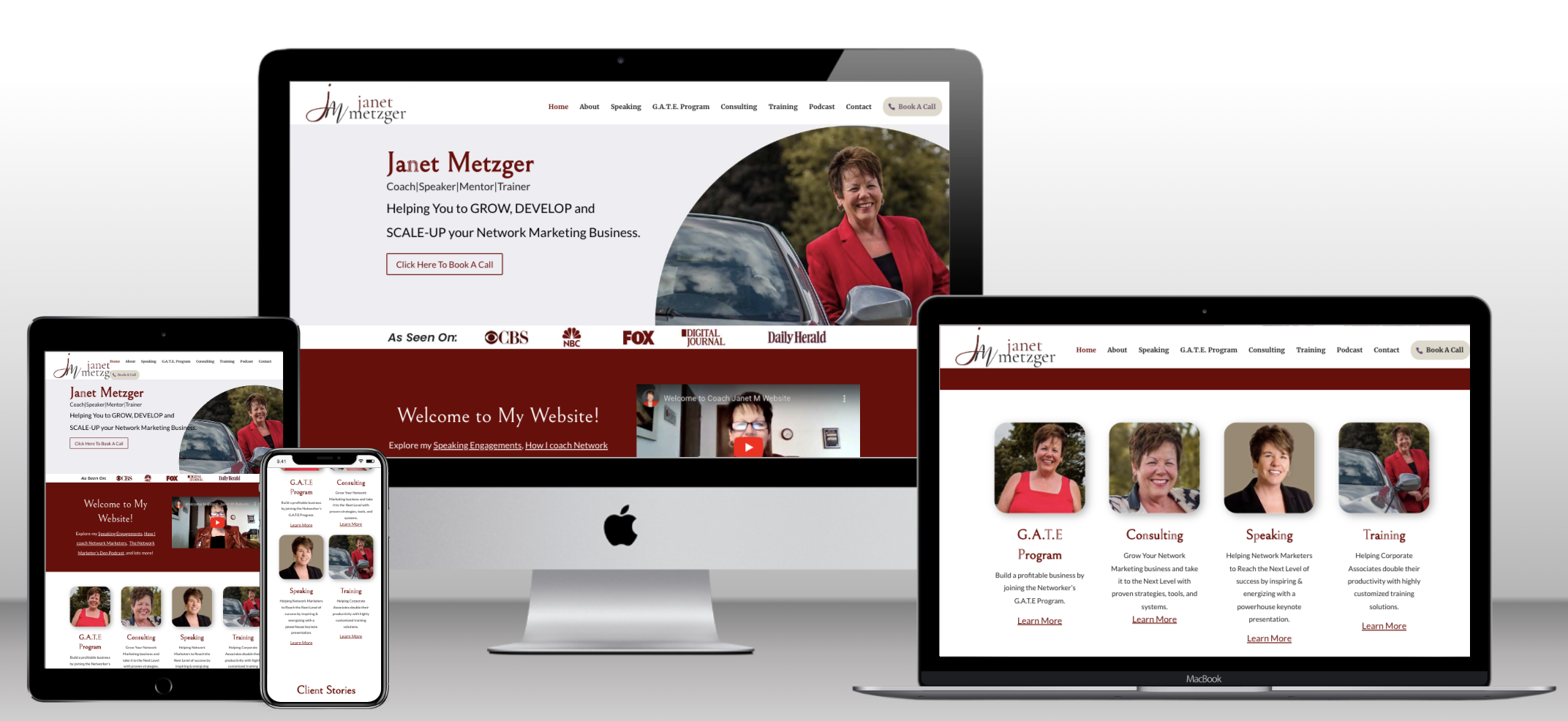 website design for a management consultant