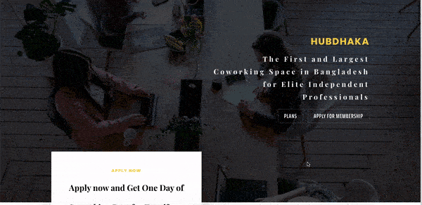 Wordpress website for coworking space