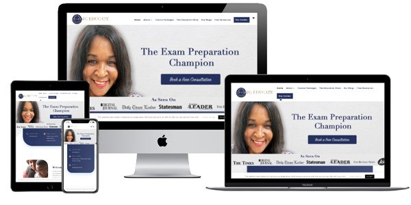 Website for an educational consultant