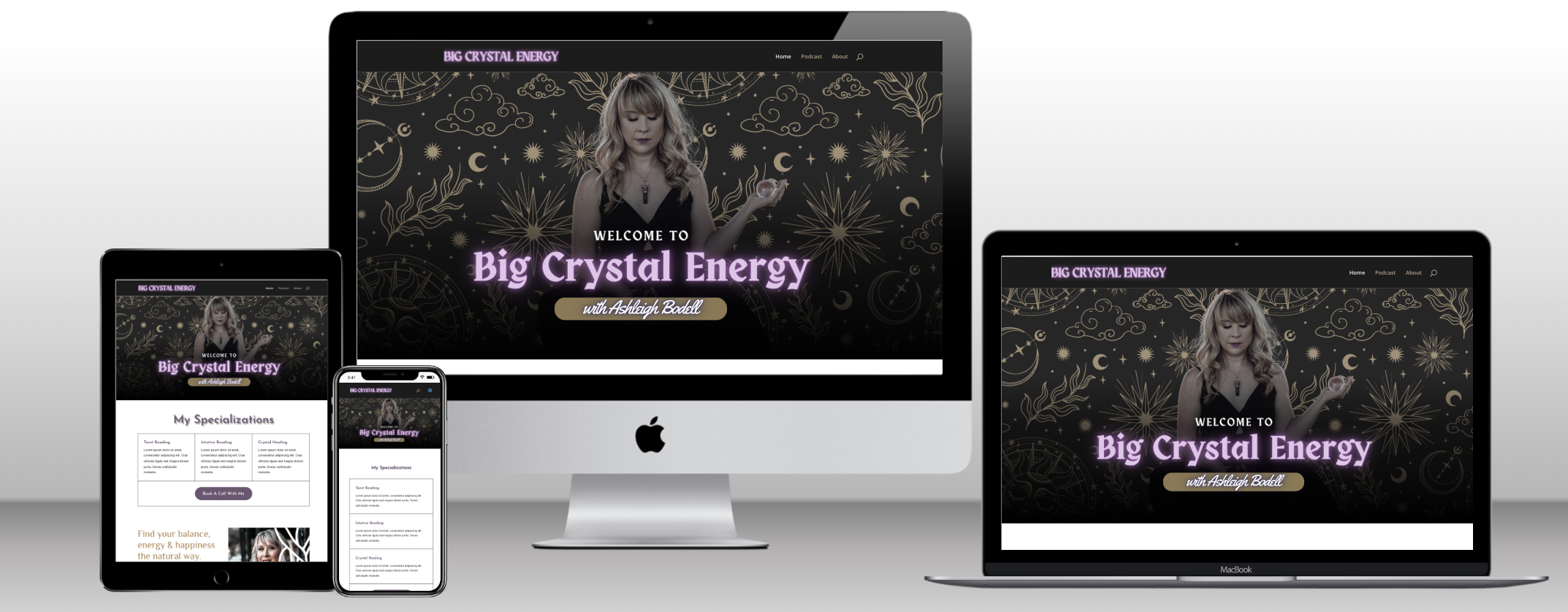 Wordpress Website For a Crystal healer